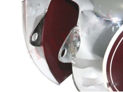 BSA B31 B33 Plunger Cherry Painted With Chrome Plated Petrol Fuel Gas Tank 