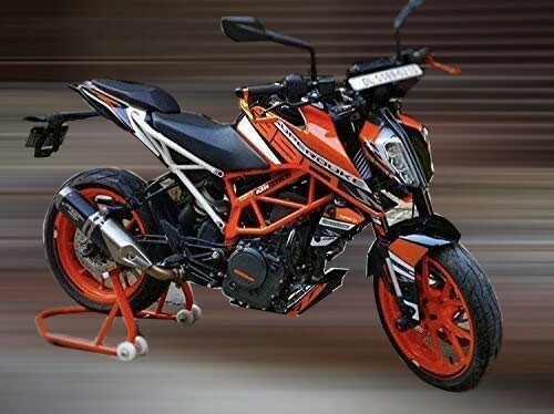 Rear Paddock Stand Orange Fits For KTM Yamaha Kawasaki Honda Benelli Bajaj 