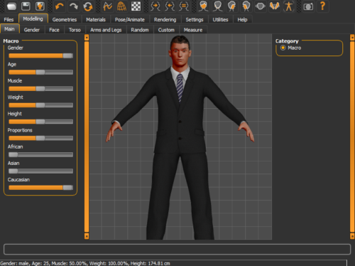MakeHuman Professional 3D Human/Humanoid Creation Software for Windows and Mac