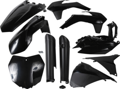 ACERBIS FULL PLASTIC KIT (BLACK) Fits: KTM 250 SX,250 SX-F,250 XC,300 2314330001