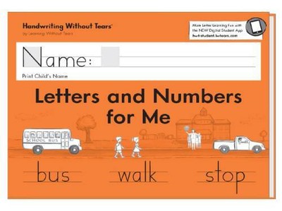 Learning Without Tears - Letters and Numbers for Me Student Workboo - ACCEPTABLE