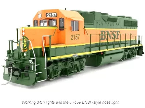 Rapido ~ HO Scale ~ EMD GP38 Low Nose ~ Standard DC ~ BNSF