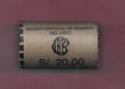 PERU REP 1 NUEVO SOL 2011 BU 20 COIN ROLL OF MACHU PICCHU RUINS COINS,NATIONAL A