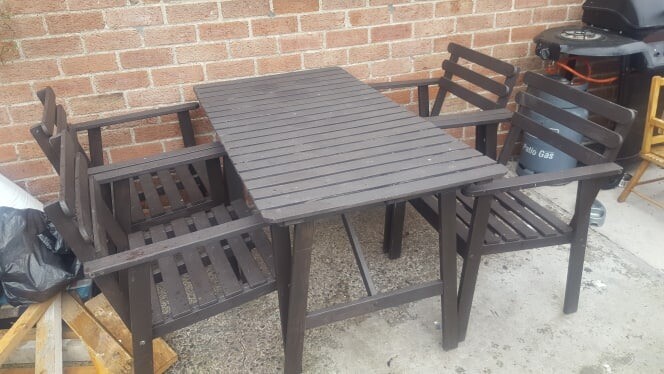 Garden table and four chairs | in Dundonald, Belfast | Gumtree