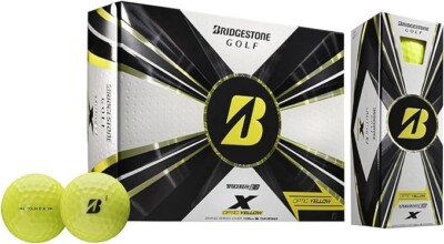 Bridgestone Tour B X Golf Balls Optic Yellow 1 Dozen