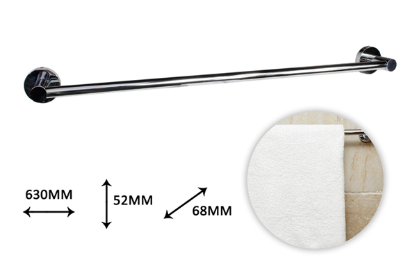 Porta Asciugamani Acciaio Parete Bagno Fissaggio Con Viti O Colla Mastice dfh