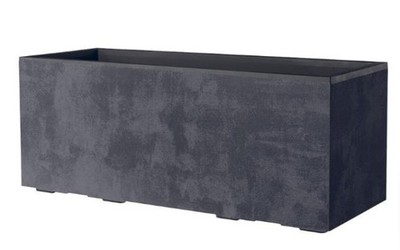 Deroma Pflanzkasten Millennium Kunststoff 99 cm Anthrazit mit Ablauflöchern