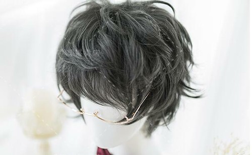 Men Boy Bl Sweet Gothic Harajuku Lolita Gradient Short Curly Hair