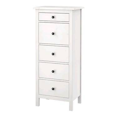 Ikea Hemnes 5 Drawer Chest White Stain In Hatfield