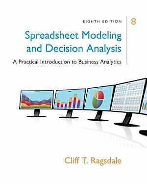 Spreadsheet Modeling & Decision Analysis: - Hardcover, by Ragsdale Cliff - Good