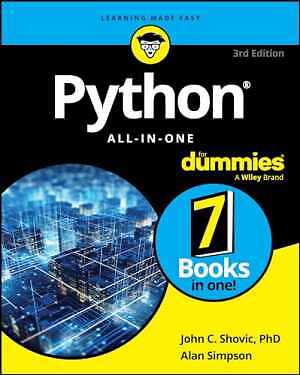 Python All-in-One For Dummies (For - Paperback, by John C. Shovic; - Very Good