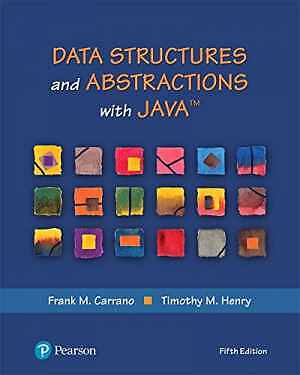Data Structures and Abstractions - Hardcover, by Carrano Frank; Henry - Good