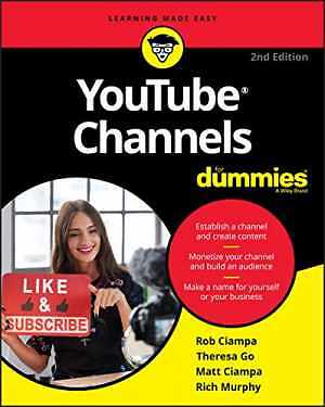 YouTube Channels For Dummies (For - Paperback, by Ciampa Rob; Go - Very Good
