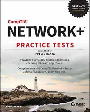 CompTIA Network+ Practice Tests: Exam - Paperback, by Zacker Craig - Very Good