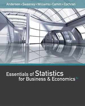 Essentials of Statistics for - Hardcover, by Anderson David R.; - Very Good