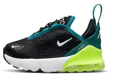 Кроссовки для малышей Nike Air Max 270 Черные/белые-Яркая ель (DD1646 026)