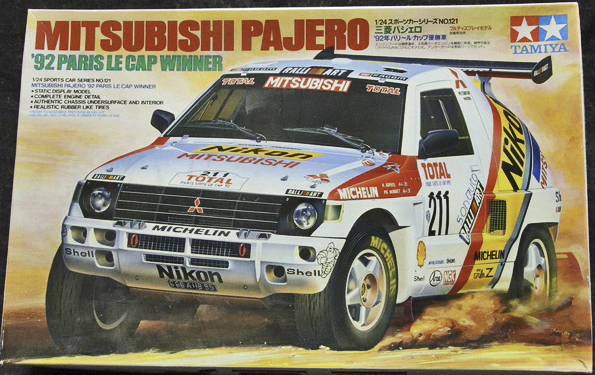 TAMIYA 1/24 三菱パジェロ '92 パリ・ダカール　タミヤ　121 Tamiya 1/24 Mitsubishi Pajero 92 Paris LE CAP Winner Rally