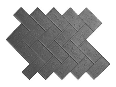 Olde Town Herringbone | Brick Single Concrete Stamp by Walttools (Floppy)