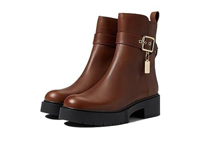 

Кожаные ботильоны COACH с кружевом