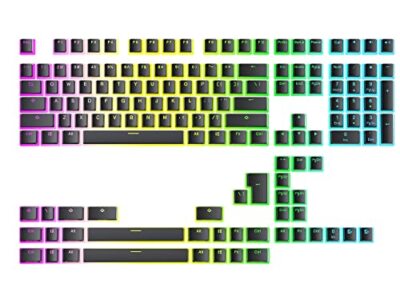 Pudding v2 PBT Keycaps | 145 Double Shot Translucent ANSI US & ISO Layout | O...