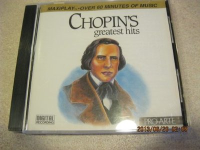 Chopin Chopin's Greatest Hits CD New Sealed