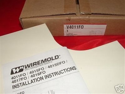 LOT OF 2: WIREMOLD V4011FO 2'' RADIUS FIBER OPTIC CAT 5 FLAT ELBOW