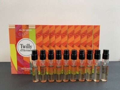 HERMES Twilly d'hermes Eau De Parfum EDP sample spray 2 ml / 0.06 oz x 10 Vial