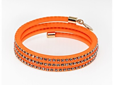 Marc By Marc Jacobs Floro Orange Zirconia Wrap Bracelet