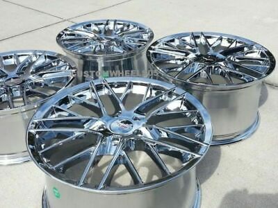 TRIPLE CHROME  C6 ZR1 Corvette Wheels FITS: 2005-2013 C6 BASE  18X8.5/19X10