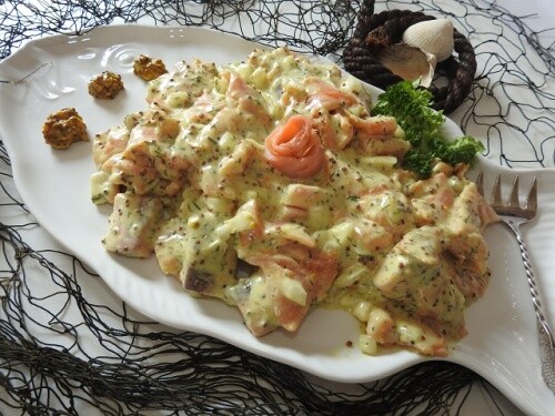 RÃ¤Ucherlachssalat 'Wikinger'