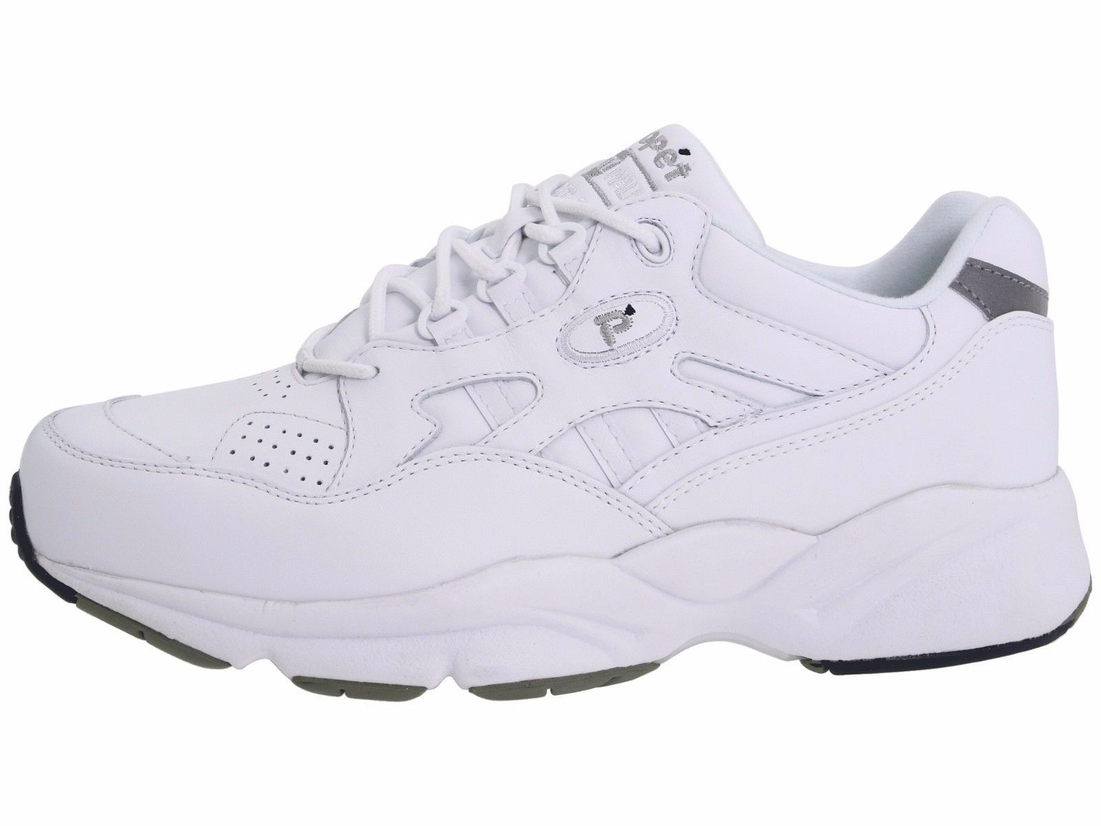 Mens Propet Stability Comfy Walking Shoes White Leather All SZs New Healthy | eBay