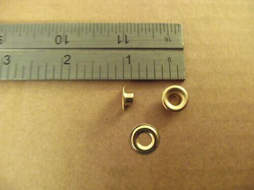 C.S. Osborne G1 Plain Rim Grommets Solid Brass Size #00 (Box of 144)