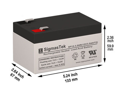 Replacement Battery for APC BACK-UPS ES BE350G (12V 3.5AH)