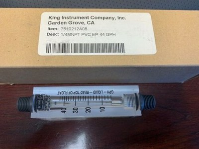 KING INSTRUMENT 7510212A08 / NEW 1/4MNPT PVC EP 44GPH
