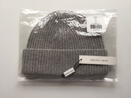 帽子 Marc Jacobs Cashmere Beanie grey BNWOT MARC JACOBS Beanie 100% CASHMERE Womens Hat Knit