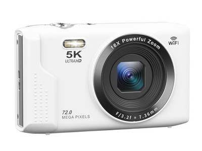 Appareil Photo Numérique AiMike 5K Transfert Wi-Fi 72MP 16x Zoom Numérique 2....