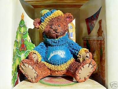 NEW Jacksonville Jaguars From The Past Christmas Ornament Russ Bear Brand NFL 