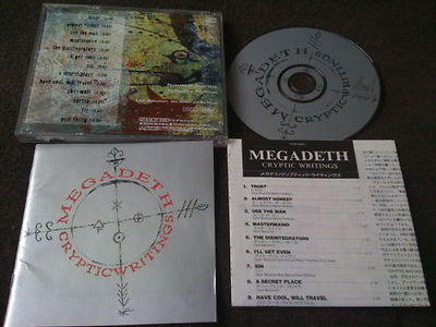 Megadeth Cryptic Writings 楽譜 [入手困難] Megadeth – Cryptic Writings – CD (HDCD, Album), 1997