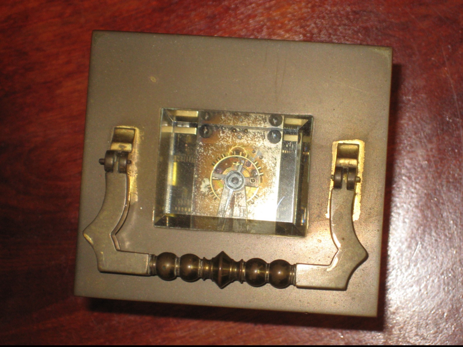 Fine porcelain Enamel dials Travel Carriage Clock brass french