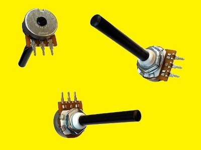 Radiohm Poti Potentiometer 2x 100k lin 4mm Achse Stereo 2x 100K Potenziometer