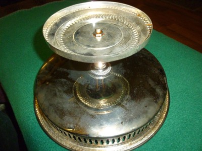 Silver Pedestal Tray - 9