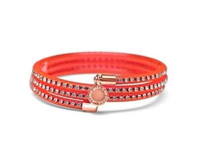 Marc By Marc Jacobs Floro Pink Zirconia Wrap Bracelet