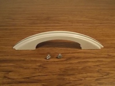 Gas Stove Parts Oven Door White & Chrome Handle old new stock
