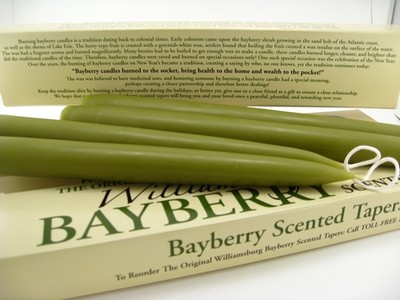 Williamsburg Bayberry Candles & Bayberry Candle Legend!