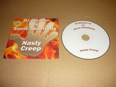 *DJ KICKEN VS SONIC SOLUTIONS CD MAXI SINGLE BELGIUM NASTY CREEP (2)