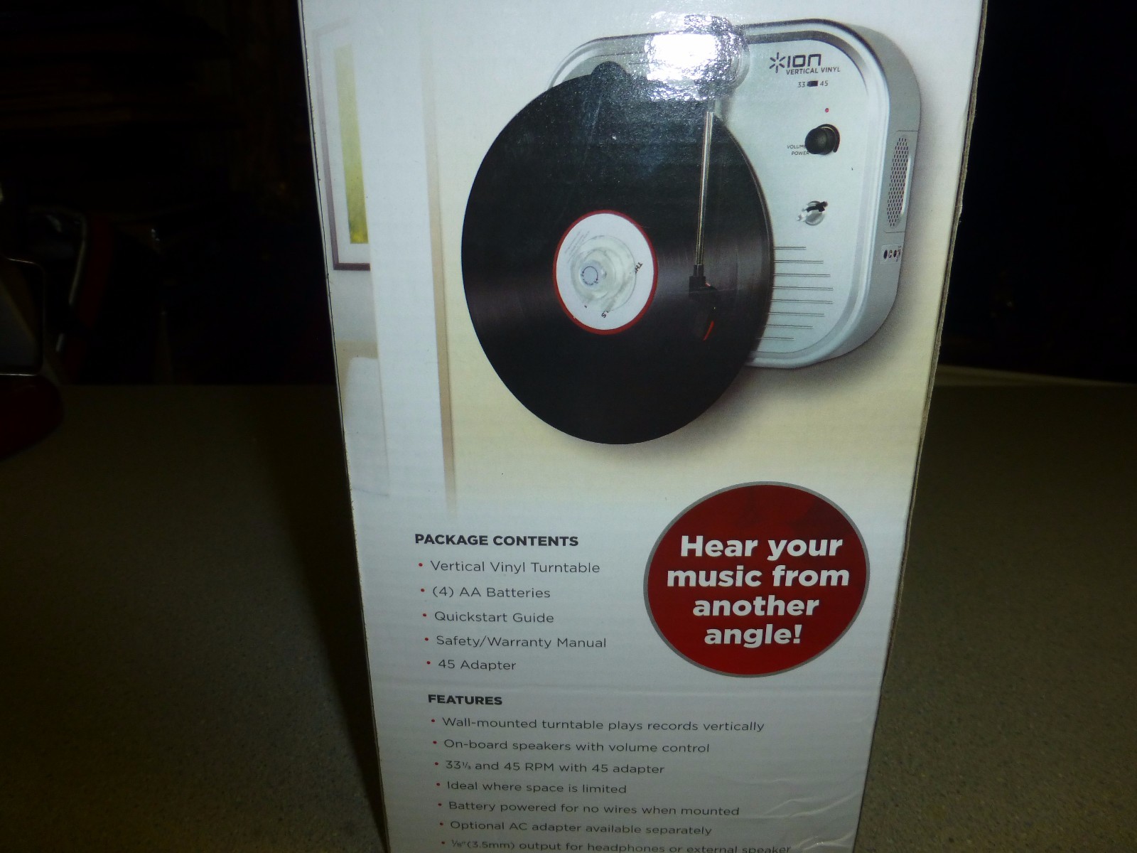 Ion Vertical Vinyl Player, NIB