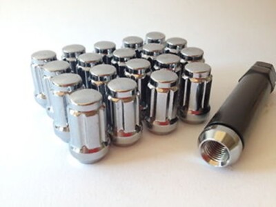Ford Ranger 12mm x 1.5- 24pcs Chrome Spline Lock Tuner Wheel Nuts & key.