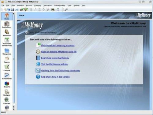 KMyMoney Personal Finance Manager Software for Windows