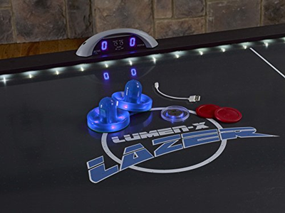 Triumph Lumen-X Lazer 6’ Interactive Air Hockey Table Featuring All-Rail LED and