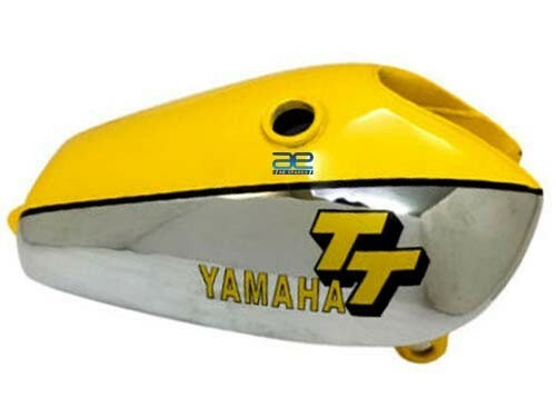 YAMAHA XT TT 500 YELLOW PAINTED PETROL FUEL GAS TANK STEEL 1977  